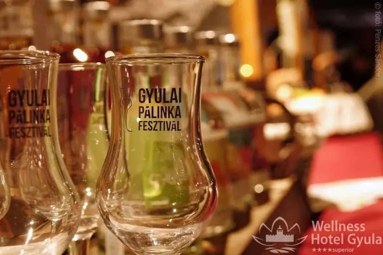 Gyulai Pálinkafesztivál feliratos poharak