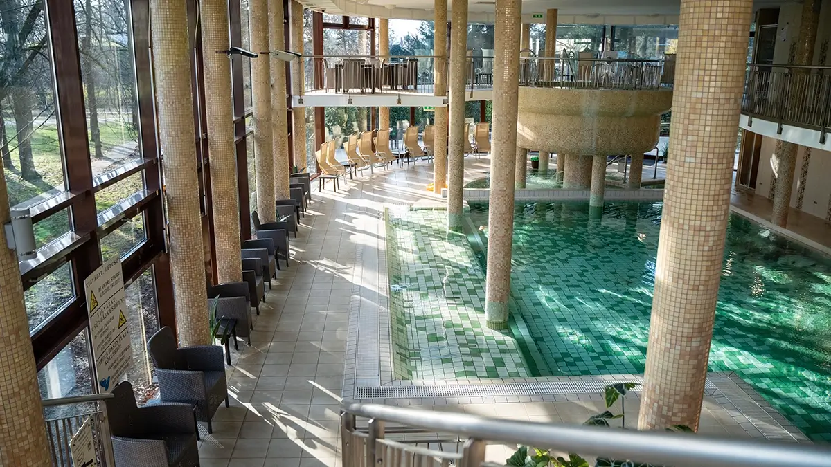 A szálloda beltéri wellnessrészlege