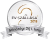 Az Év Szállása 2018 – Minőségi Díj I. hely embléma