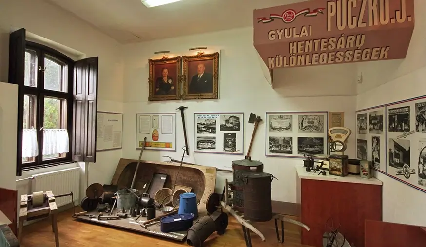 A gyulai kolbászmúzeum kiállítása